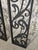Black Vintage Art Deco Wrought Iron Gate Doors, 1920s, Set of 2 For Sale - Image 8 of 18