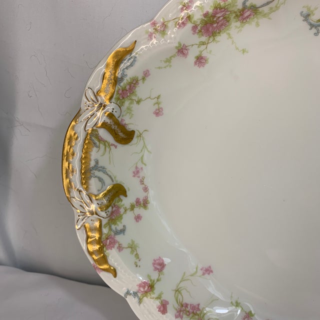 Farmhouse Antique Haviland Limoges "The Princess" Serving Platter 14” For Sale - Image 3 of 6