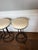 An exceptional set of four vintage swivel bar stools by Shaver-Howard, the celebrated North Carolina maker renowned for...