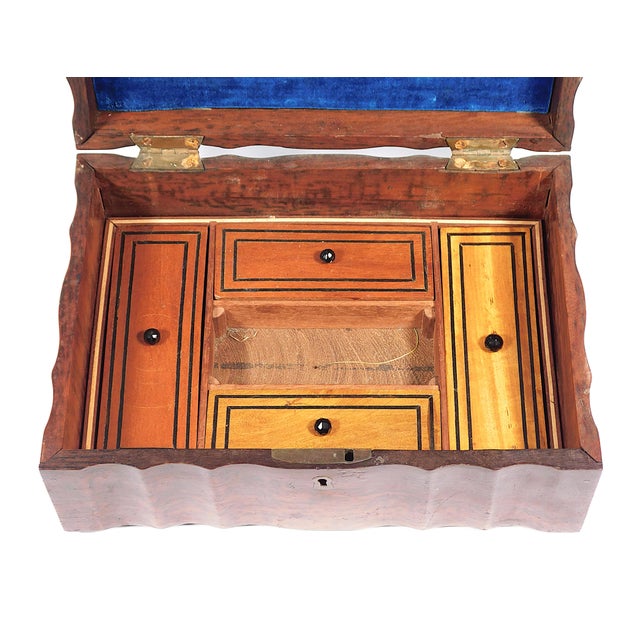 19th C. Anglo-Ceylon Sewing Box, Coromandel Wood For Sale - Image 4 of 6