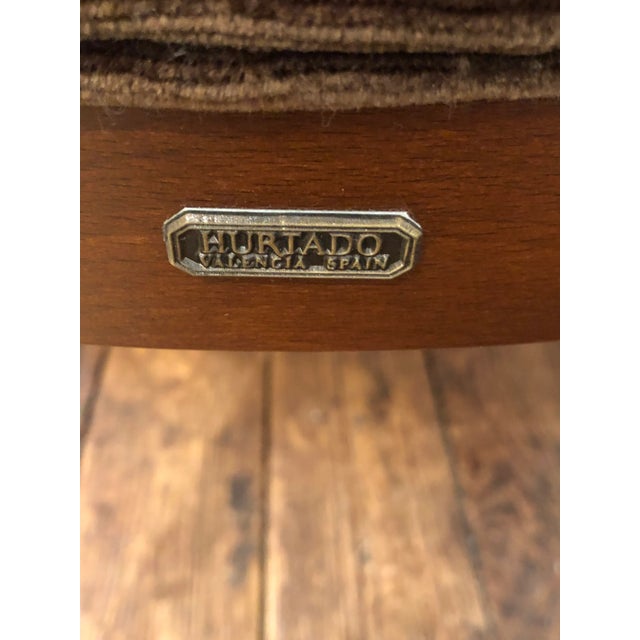 Hurtado Valencia Spain Swan Carved Armchair For Sale - Image 12 of 12