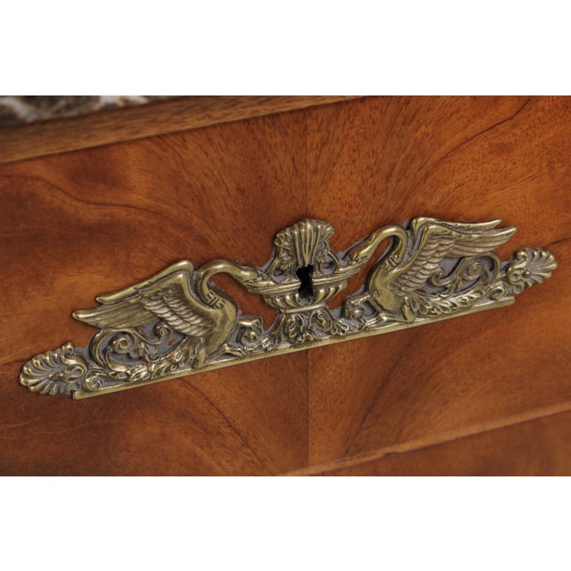 Henredon Natchez French Empire Marble Top Chest For Sale - Image 11 of 18
