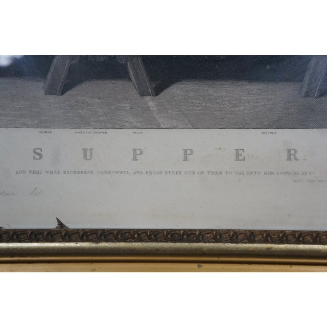 Antique Archibald L. Dick Leonardo Da Vinci Last Supper Engraving 49" For Sale - Image 9 of 18