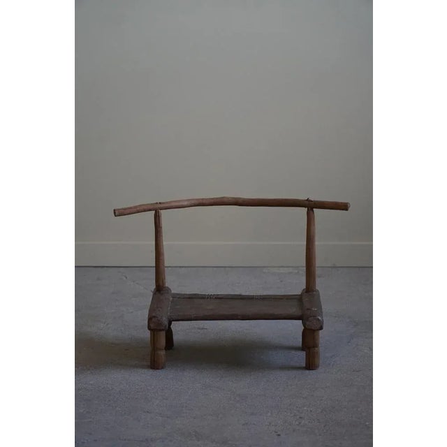 1920s African Wabi Sabi Decorative Object Stool, 1920s For Sale - Image 5 of 11