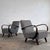 Black Type C Armchairs by Jindřich Halabala for Up Závody, 1930s, Set of 2 For Sale - Image 8 of 8