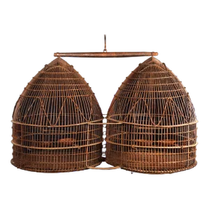 19th Century French Metal Wire Double Bird Cage