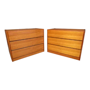Pair of Mid-Century Modern Style Teak Dressers
