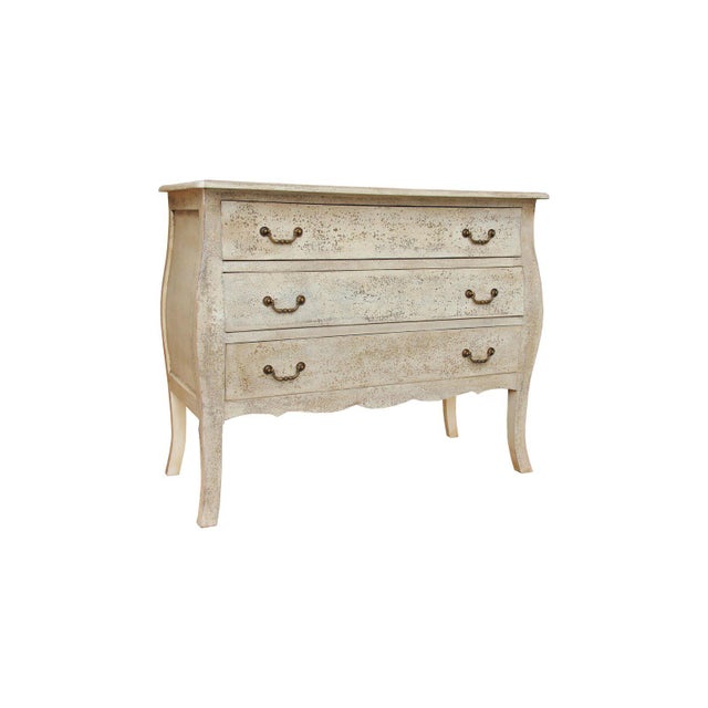 Carina Three Drawer Wooden Chest With Curved Legs Storage Chest