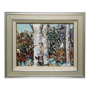 Share Maya Eventov "Dawn's Glow I" Original Oil on Canvas Custom Framed Hand Signed