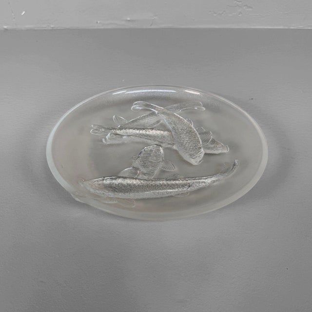 Glass Koi Bowl attributed to Ace Glass Tokyo, Japan, 1970 For Sale - Image 6 of 11