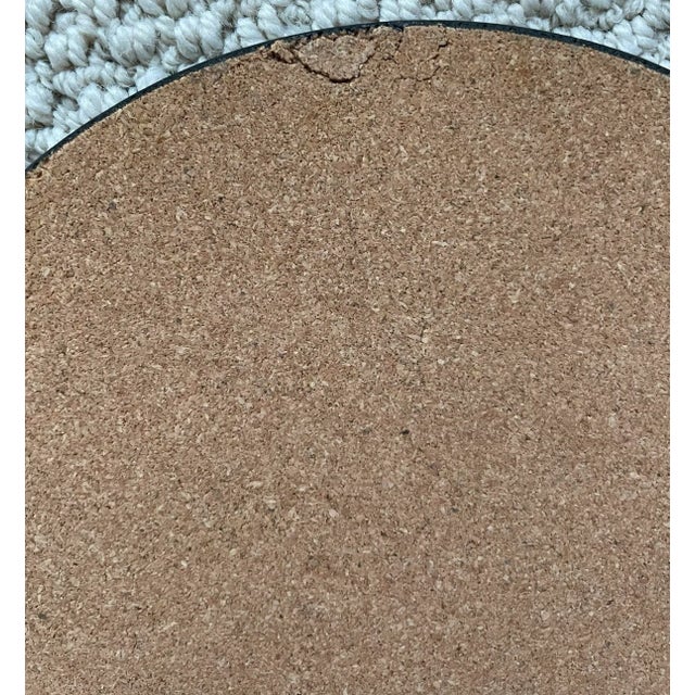 6 VTG 5 Kings & 1 Queen Coasters Trivets Henry VIII Wood Cork 8.5” Distressed. For Sale In San Francisco - Image 6 of 6