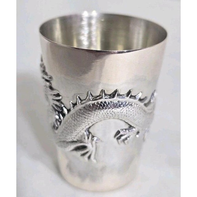 Metal Antique Late 19th Century Chinese Export Silver Beaker from Tuck Chang & Co. For Sale - Image 7 of 18