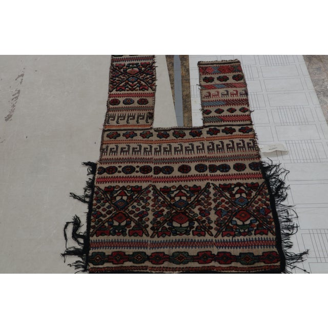 Rug & Kilim Late 18th Century Antique Persian Horse Cover With Colorful Geometric Patterns, From Rug & Kilim For Sale - Image 4 of 8