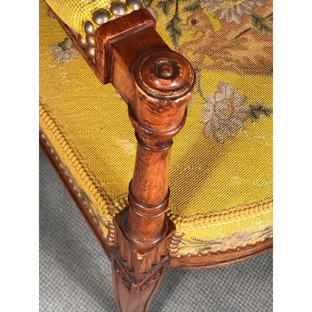 Antique French Armchairs in Directoire Style, 1800s, Set of 3 For Sale - Image 3 of 8