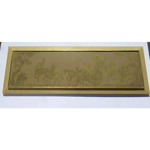 Chinese Mid 18th Century Chinese Gilt on Silk Fabric For Sale - Image 3 of 10