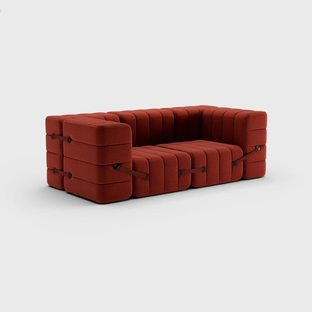 The classic seven. Why not turn a modular sofa into a classic sofa. A really compact, cosy couch with full armrests. And...