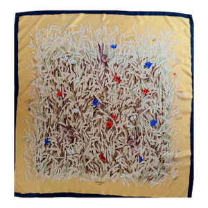Hermès Les Blés Silk Scarf 2006 Designed by Grygkar Hugo