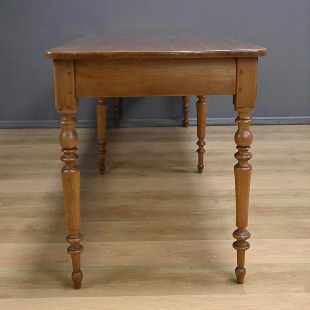 Cherrywood Farmhouse Table, Late 19th Century For Sale - Image 13 of 16