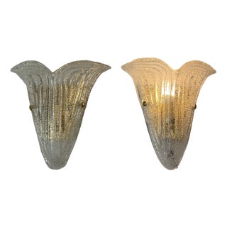 Murano Graniglia Wall Lamps by Italamp, Italy, 1980s, Set of 2 For Sale