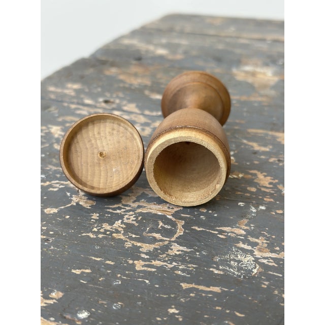 Vintage Treen Ware Vessel Trio, Circa 1940s For Sale - Image 18 of 18