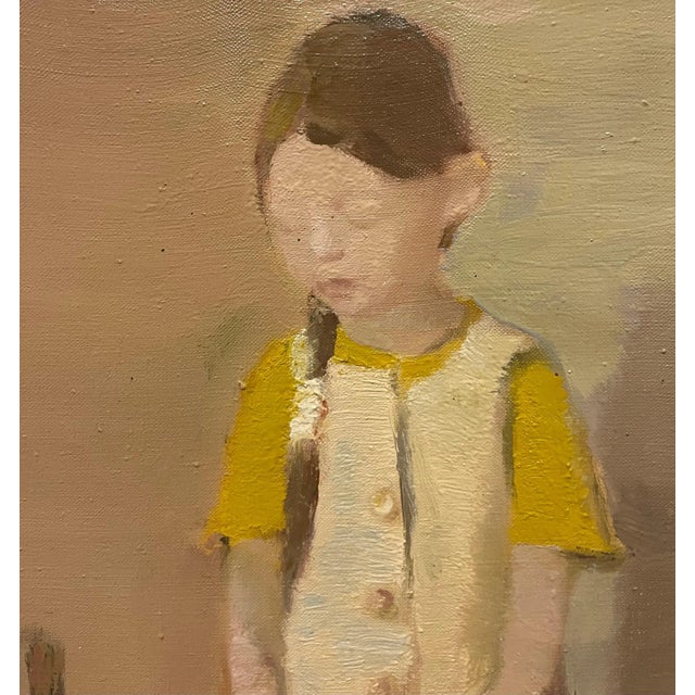 Igor Smekalov, Little Girl in Yellow, Oil, Framed For Sale - Image 3 of 6