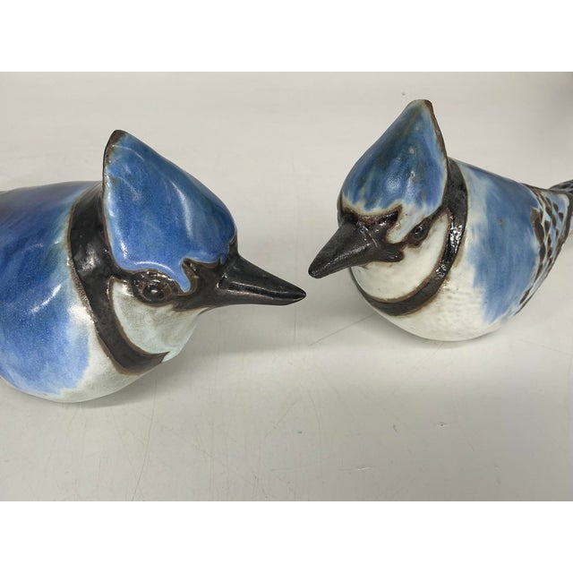 Beautiful pair of vintage Blue Jay birds by Anderson Design Studio of Maine. Large,almost life size. Original creations of...