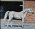 Traditional 1961 Oil Painting on Board of Arabian Gray Stallion Horse Ibn Julep Framed Signed and Dated For Sale - Image 3 of 13