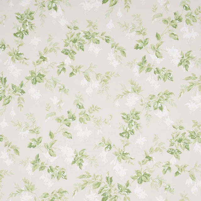 Sample - Schumacher Garden Gate Wallpaper in Soft Neutral For Sale