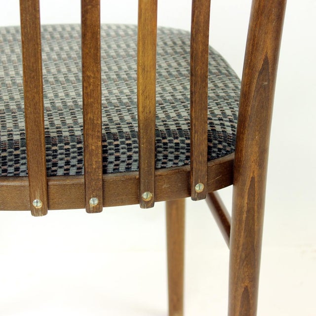Dining Chairs in Dark Oak from Ton, Former Czechoslovakia, 1960s, Set of 4 For Sale - Image 4 of 18