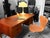 Brown Danish Freestanding Executive Desk For Sale - Image 8 of 13