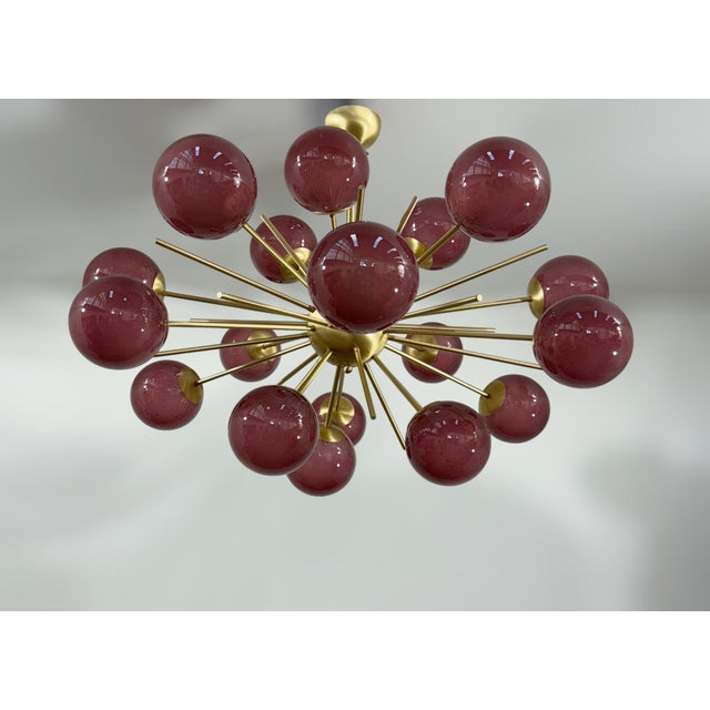 Italian 21st Century Ovale Diciotto Murano Sputnik Chandelier by Fabio LTD For Sale - Image 3 of 11
