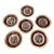 1940's Mythological Scene Plates, Cico Bavaria Germany, Ruby & Gold, Set of 6 For Sale