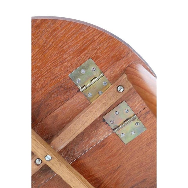 Danish Teak Folding Side Tables attributed to Carlo Jensen for Poul Hundevad, 1960s, Set of 2 For Sale - Image 15 of 17