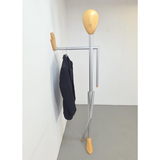 Khaki Vintage Wall-Mounted Coat Hanger, 1980s For Sale - Image 8 of 15