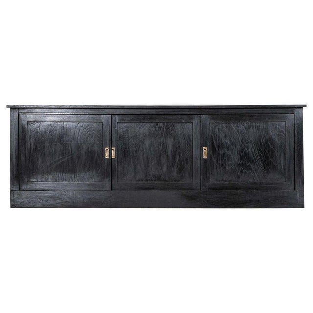 Large French Ebonised Fruitwood Dresser Base, 19th Century For Sale - Image 17 of 17