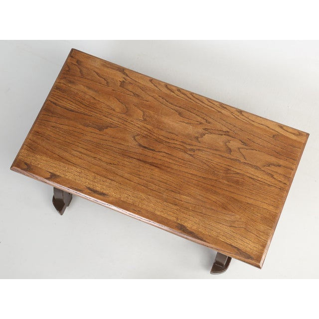 1950s American Western Ranch Oak Table Chairish