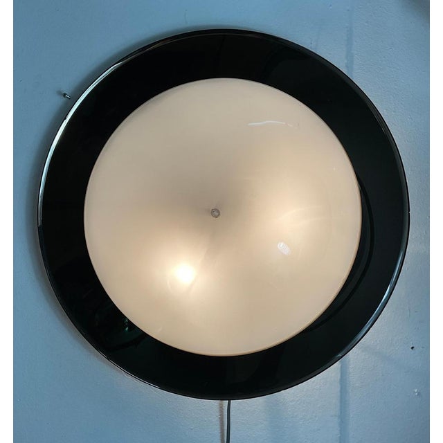 Metal and Glass Ceiling Light by Bruno Gatta for Stilnovo, 1970 For Sale - Image 10 of 18