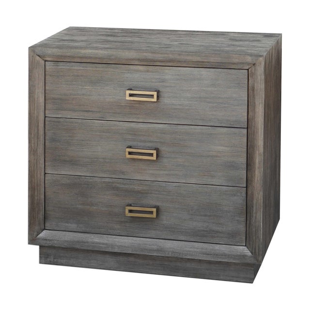 Solid Wood Nightstand For Sale - Image 4 of 4