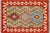Retro Turkish Kilim Red Beige Hand-Woven Wool Rug For Sale - Image 9 of 9