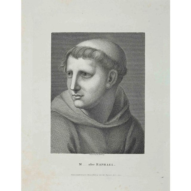 Portrait of M\.after Raphael is an original artwork realized by Thomas Holloway (1748 - 1827). Original Etching from J.C....