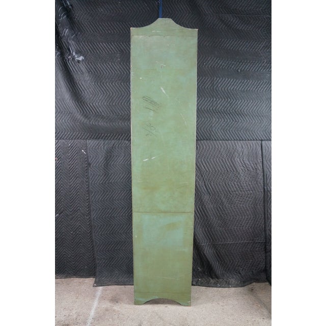 Vintage Petite Green Bowfront Country Farmhouse Bookcase Display Cabinet Chic For Sale - Image 18 of 18
