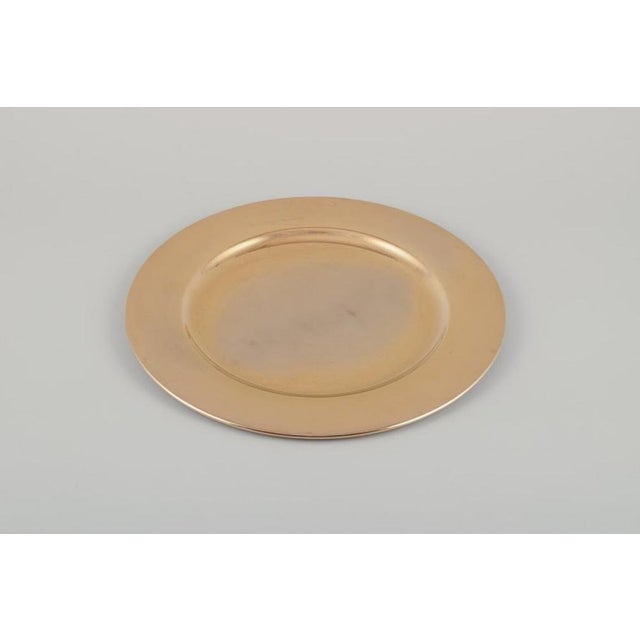 Brass Cover Plates from Scandia Present, Sweden, 1980s, Set of 6 For Sale - Image 3 of 5