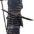 Japanese Samurai Bronze Tone Warrior Sculpture on Custom Wood Base 18" For Sale - Image 10 of 15