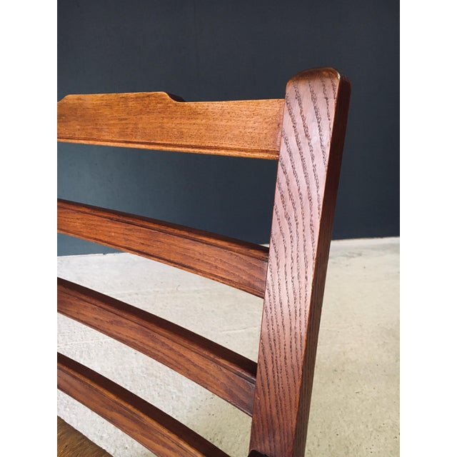 Rustic Oak & Rush Armchair, France, 1930s For Sale - Image 16 of 18