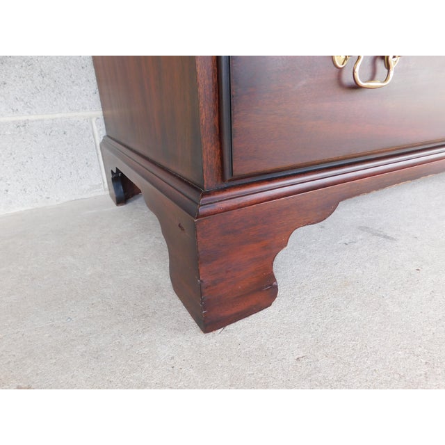 Henkel Harris Mahogany Georgian Style Chest on Chest For Sale - Image 14 of 14