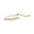 Haus of Brilliance 14K Yellow Gold Plated .925 Sterling Silver 1/2 Cttw Diamond Sideways Hearts Bolo Bracelet (H-I Color, I1-I2 Clarity) - 4”-10” Adjustable For Sale - Image 4 of 6