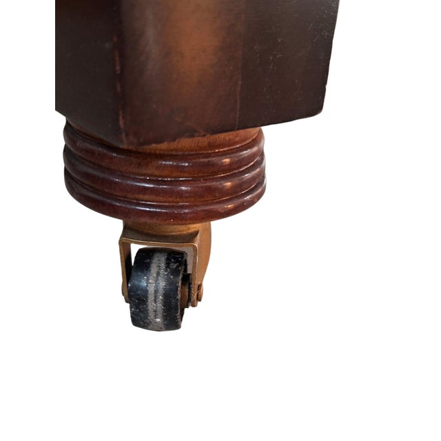 Davenport Mahogany Writing Desk, 1980 For Sale - Image 14 of 18