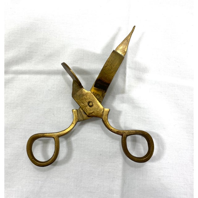 Antique Brass Candle Snuffer/Wick Scissors Chairish