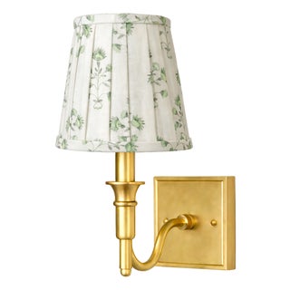 Green Floral Sconce Shade For Sale