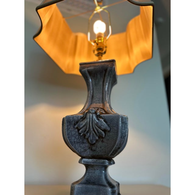 Gray Set of Two John Richard Ceramic Table Lamps For Sale - Image 8 of 12